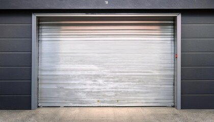 Fototapeta premium closed garage door