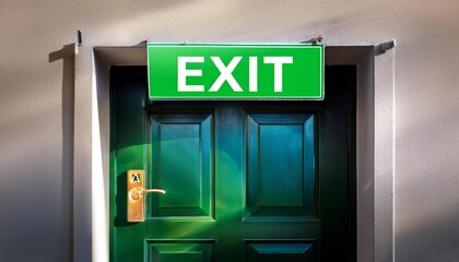 exit sign about doors