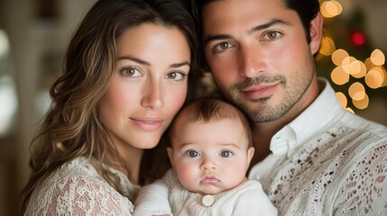 Candid Family Portrait: Joyful Moments During the Holidays