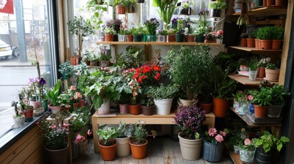 Vibrant Indoor Garden Greenhouse Plants