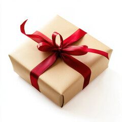 Obraz premium Gold gift box die cut.