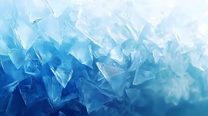 Geometric blue ice texture background