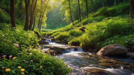 Fototapeta premium natural scenery wallpaper background