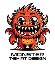 Monster Vector T Shirt Design 