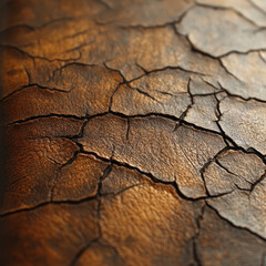 Cracked Earth Texture, Dry Soil, Brown Hues, Abstract Background