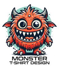 Monster Vector T Shirt Design 