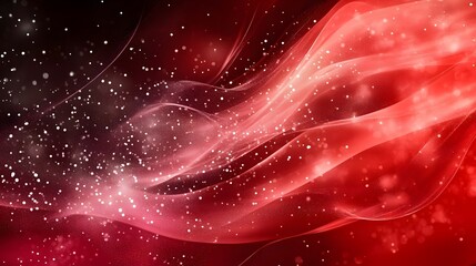 Red and black background with smooth lines, elegant curves, and shiny highlights.