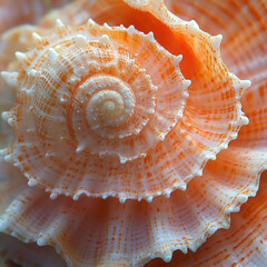 Obraz premium Abstract Onyx Stone Texture with Blue, Orange, and White Swirls