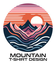Mountain Vector T Shirt Design
