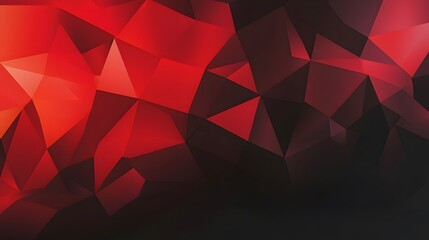 Red and black polygonal background with dark abstract shapes
