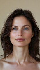 Fototapeta premium A portrait of an attractive woman in her late thirties