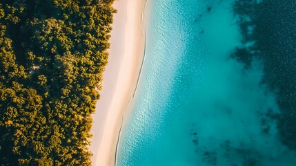 Whitsunday Islands aerial view, showing pristine white beaches