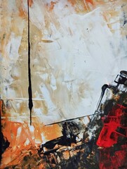 Artistic bold composition surreal element contemporary abstract painting background texture
