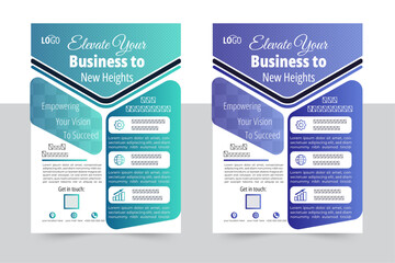 Creative corporate business flyer template, Corporate Business flyer template, Flyer Template Geometric shape used for business poster layout, business flyer template with minimalist layout, Graphic