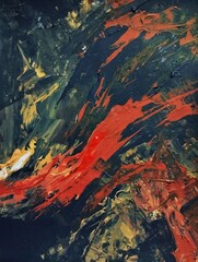 Artistic bold composition surreal element contemporary abstract painting background texture