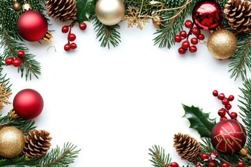 Christmas line horizontal border backgrounds plant tree.