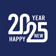 2025 Happy New Year design vector. trendy new year 2025 design template