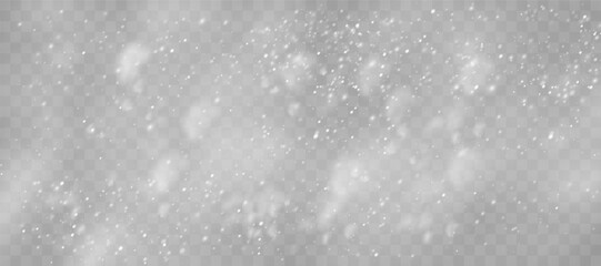 Magical Winter Snowflakes: Transparent Backgrounds and Snowstorm Scenery for January and February Themes