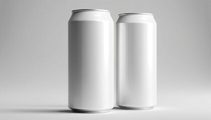 350ml Energy drink soda can mockup Generative AI