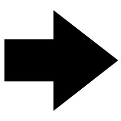 Black Directional arrow isolated on a Transparent Background