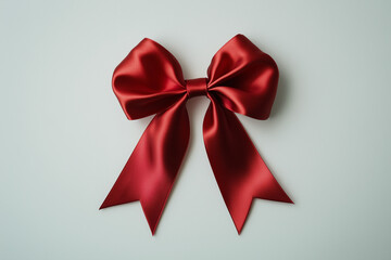 Fototapeta premium red bow isolated on white
