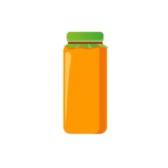 Honey jar flat vector design