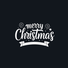 Merry Christmas flat vector design