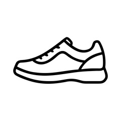 Sneaker icon in simple outline