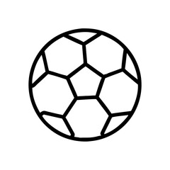 Fototapeta premium Soccer ball icon in geometric style