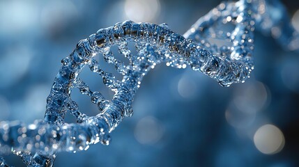 Water-like DNA Double Helix: A Stunning Visual of Genetic Code