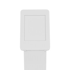 Tablet Kiosk with Information for Exhibition Mockup for Elegant and Professional Interactive Display