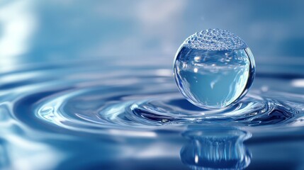 Tiny, spherical form of liquid that drops due to gravity.