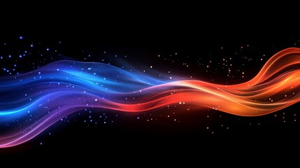 Obraz premium Creative multicolor light lines background photo 