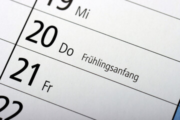 Frühlingsanfang