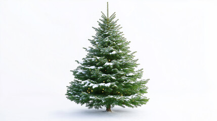 Fototapeta premium christmas tree isolated on white