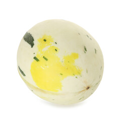 One fresh ripe melon isolated on white