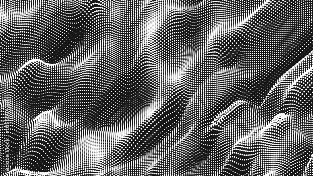Sticker point wave noise texture. abstract dot background. technological cyberspace background.