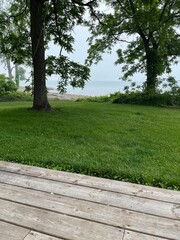 Beach house view