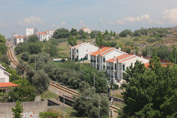 Views from the city Castelo Branco in Portugal, on May 11, 2024