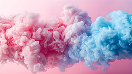 Obraz premium Abstract Pink and Blue Ink Swirl Background Illustration
