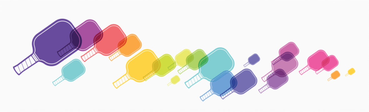 Great editable vector pickleball background design for any media	