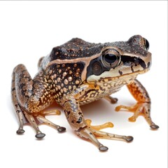 Fototapeta premium Marmalade frog isolated on a white background. Top view