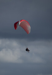 paragliding on the beach