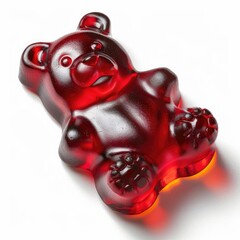 red gummy bear  close up