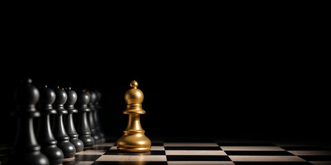 Golden Queen Chess Piece Strategy Game Board Leadership Victory