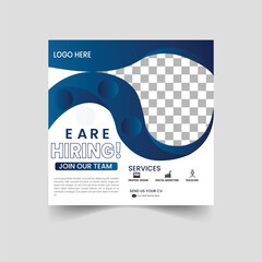Hiring poster and Design template,