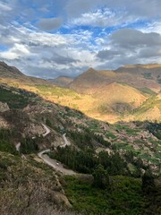 Obraz premium Scenic View of Pisac in Peru 