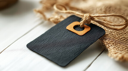 Blank Black Lettering Tag For Holiday Events