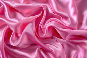 Obraz premium Vibrant pink silk with shimmering ripples of sophistication.