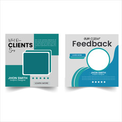 Client testimonials Design Template, Client testimonials Layout